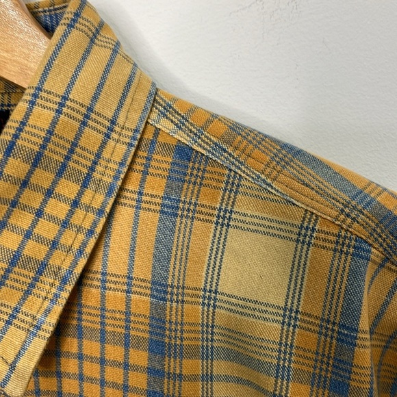 Ralph Lauren Double RL RRL Work Shirt Mens Size M Button Down Cotton Check Plaid - Picture 4 of 14